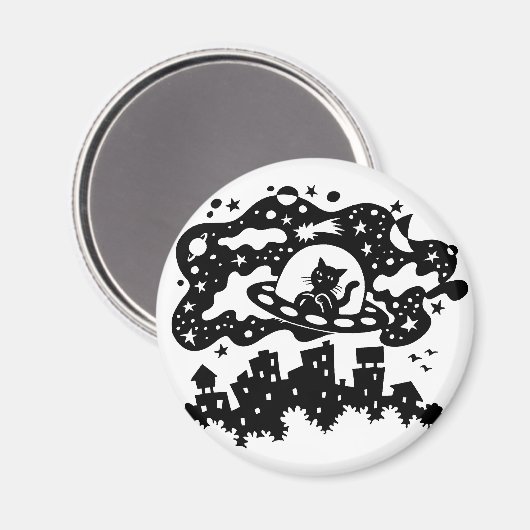 Ruimtesonde magneet (Voorkant / Achterkant)