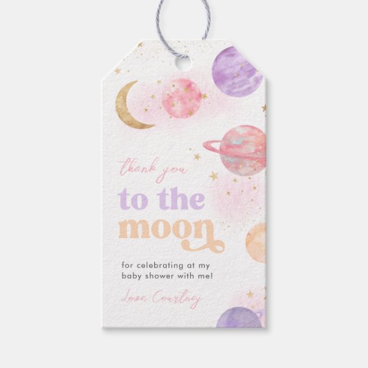 Ruimtespuitbadetags cadeaukaartjes cadeaulabel (Voorkant)