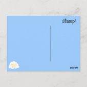 Ruimtesraket - briefkaart (Achterkant)