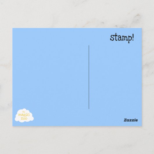 Ruimtesraket - briefkaart (Achterkant)