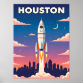  ruimtestad Houston Poster (Voorkant)