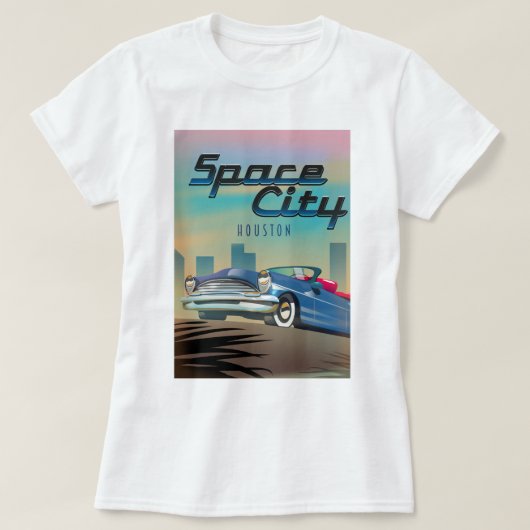 Ruimtestad Houston T-shirt (Design voorkant)