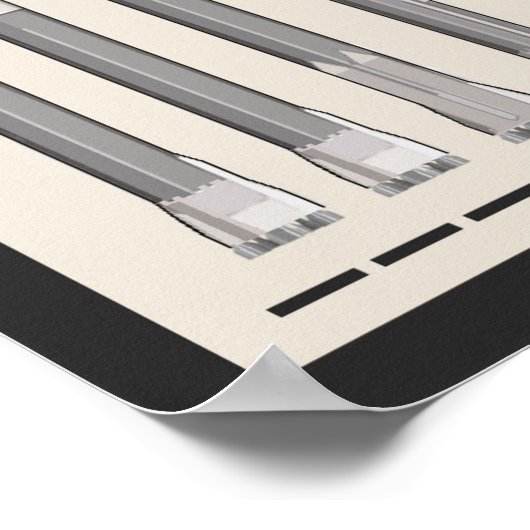 Ruimtestartvoertuigen Poster (Hoek)