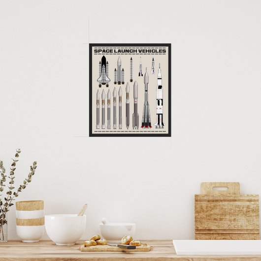 Ruimtestartvoertuigen Poster (Keuken)