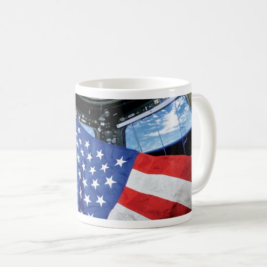 Ruimtestation Amerikaanse vlag Aardbaan Mok (Voorkant rechts)