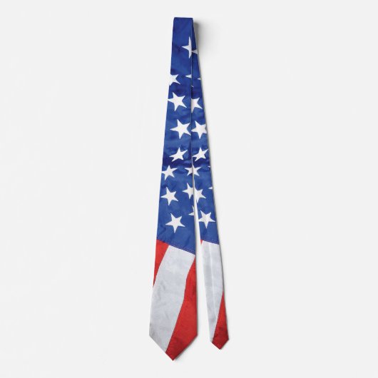 Ruimtestation Amerikaanse vlag Aardbaan Stropdas (Voorkant)