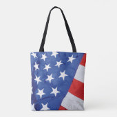 Ruimtestation Amerikaanse vlag Aardbaan Tote Bag (Achterkant)