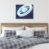 Ruimtestation Canvas Afdruk (Insitu (Slaapkamer))