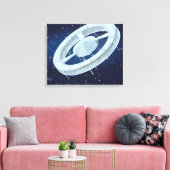 Ruimtestation Canvas Afdruk (Insitu (Woonkamer))