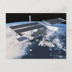 Ruimtestation in Orbit 9 Briefkaart