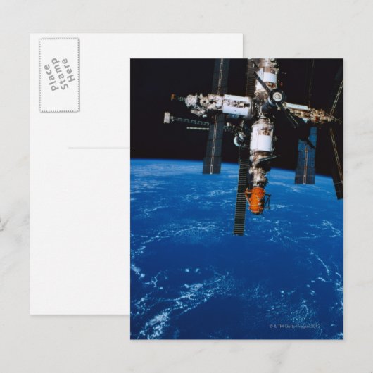 Ruimtestation in Orbit Briefkaart (Voorkant / Achterkant)
