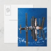 Ruimtestation in Space Briefkaart (Voorkant / Achterkant)
