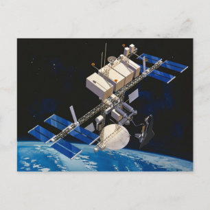 Ruimtestation Orbiting Earth 10 Briefkaart