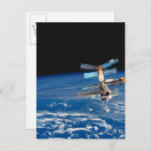 Ruimtestation Orbiting Earth 3 Briefkaart (Voorkant / Achterkant)