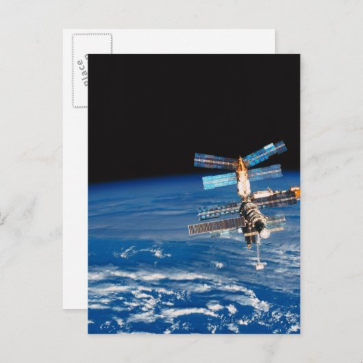 Ruimtestation Orbiting Earth 3 Briefkaart (Voorkant / Achterkant)