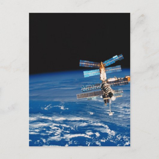 Ruimtestation Orbiting Earth 3 Briefkaart (Voorkant)