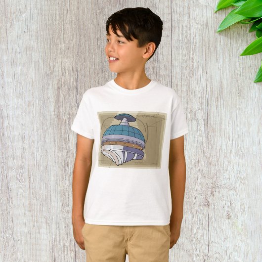 Ruimtestation Schets T-shirt