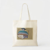 Ruimtestation Schets Tote Bag (Voorkant)