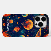 Ruimtester met eigen naam Case-Mate iPhone case (Achterkant (horizontaal))