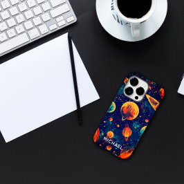 Ruimtester met eigen naam Case-Mate iPhone 14 pro hoesje