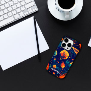 Ruimtester met eigen naam Case-Mate iPhone 14 pro hoesje