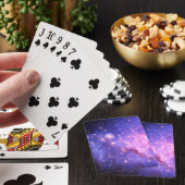 Ruimtesterren Universum Paars Pokerkaarten (Insitu)