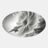 ruimtestickers ovale sticker (Voorkant)