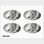 ruimtestickers ovale sticker (Vel)