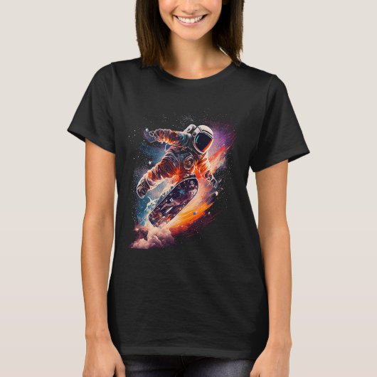 Ruimtesuimeruimteastronaut ruimtevaartemanager t-shirt (Voorkant)