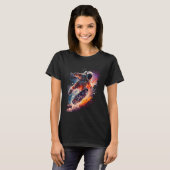 Ruimtesuimeruimteastronaut ruimtevaartemanager t-shirt (Voorkant volledig)