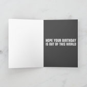 RUIMTETACO CAT MET TACOS BIRTHDAAGKAARTEN KAART (Binnen)