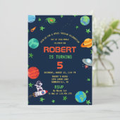 RUIMTETACULAIRE CELEBRATIE BIEDDAAG KAART (Staand voorkant)