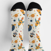 Ruimtetekeningen op wit sokken (Top)