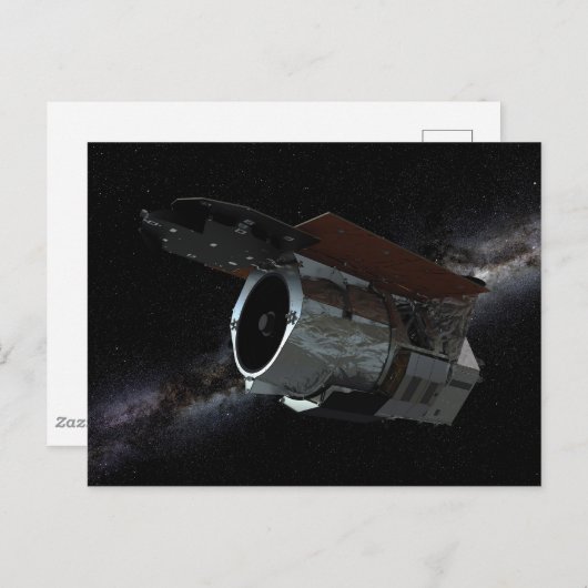 Ruimtetelescoop-ruimtetelescoop met infraroodstral briefkaart (Voorkant / Achterkant)