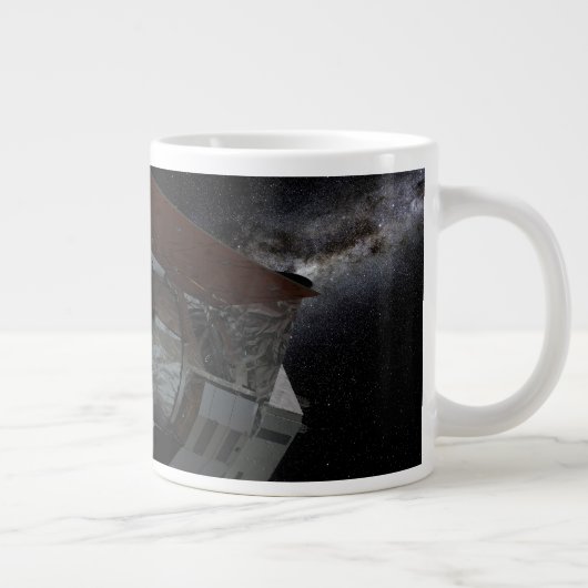 Ruimtetelescoop-ruimtetelescoop met infraroodstral grote koffiekop (Rechts)