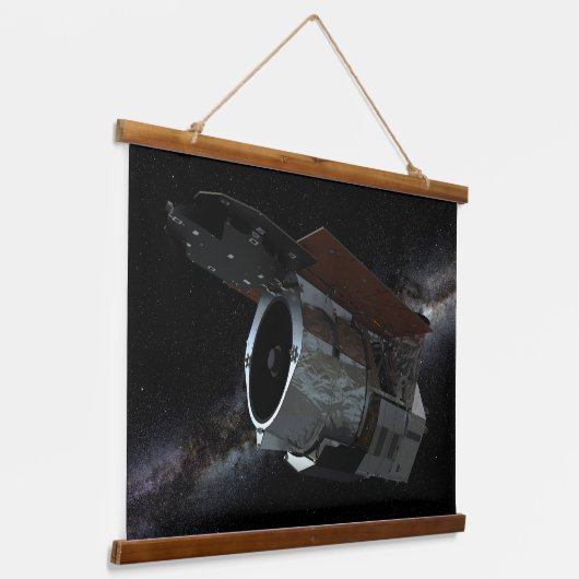 Ruimtetelescoop-ruimtetelescoop met infraroodstral hangend wandkleed (Gebogen)