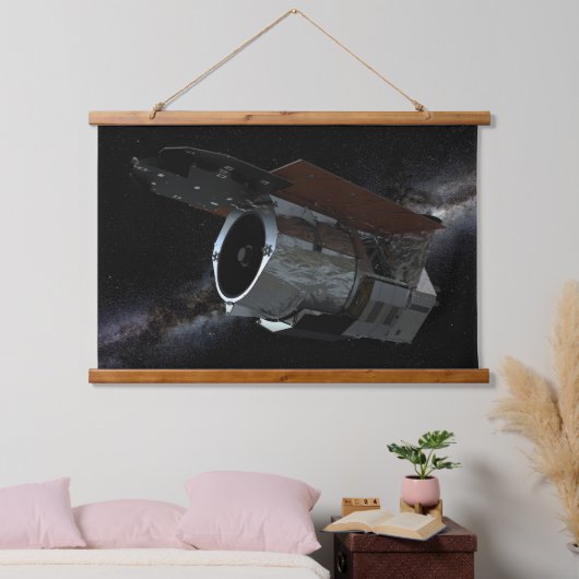 Ruimtetelescoop-ruimtetelescoop met infraroodstral hangend wandkleed (Slaapkamer)