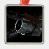 Ruimtetelescoop-ruimtetelescoop met infraroodstral metalen ornament (Voorkant)