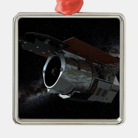 Ruimtetelescoop-ruimtetelescoop met infraroodstral metalen ornament (Voorkant)