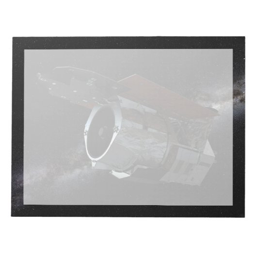 Ruimtetelescoop-ruimtetelescoop met infraroodstral notitieblok (Voorkant)