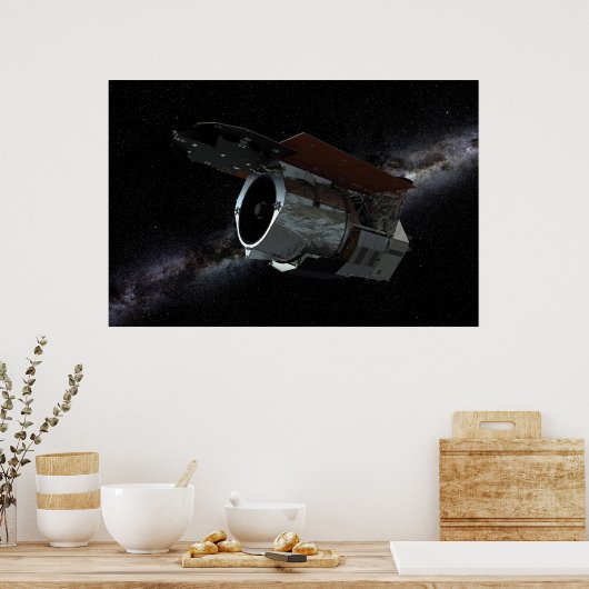 Ruimtetelescoop-ruimtetelescoop met infraroodstral poster (Keuken)