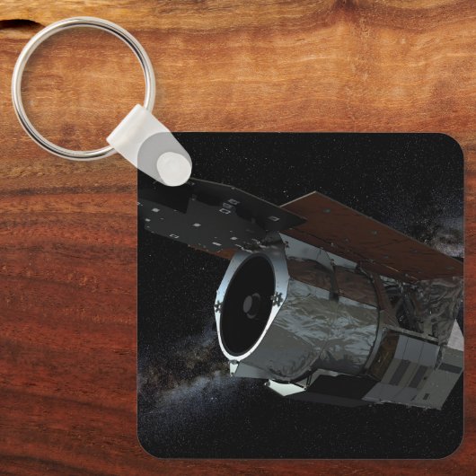 Ruimtetelescoop-ruimtetelescoop met infraroodstral sleutelhanger (Voorkant)