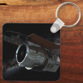 Ruimtetelescoop-ruimtetelescoop met infraroodstral sleutelhanger (Achterkant)