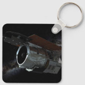 Ruimtetelescoop-ruimtetelescoop met infraroodstral sleutelhanger (Achterkant)