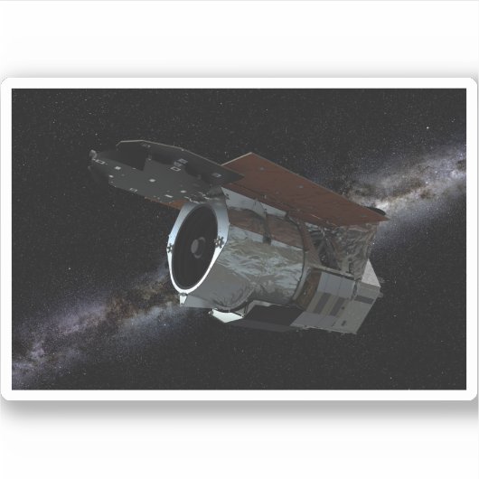 Ruimtetelescoop-ruimtetelescoop met infraroodstral sticker (Voorkant)