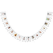 Ruimtethema 1e verjaardag 12 maanden foto-banner vlaggetjes (Alle)