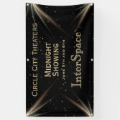 Ruimtethema Aangepast tekstontwerp Spandoek (Verticaal)