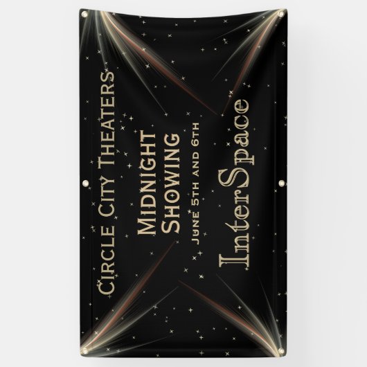 Ruimtethema Aangepast tekstontwerp Spandoek (Verticaal)