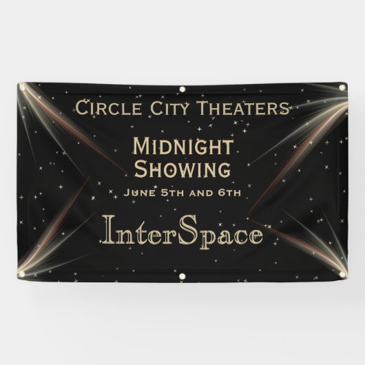 Ruimtethema Aangepast tekstontwerp Spandoek (Horizontaal)