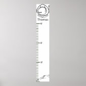 Ruimtethema Astronautiegroei Grafiek Poster (Voorkant)